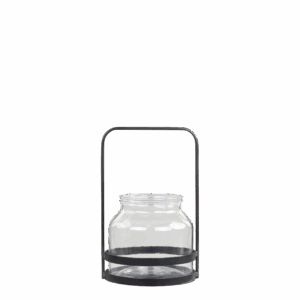 Lanterne avec poignée noire petit modéle