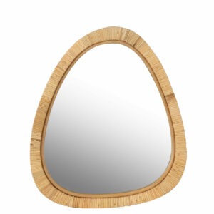 Miroir paille/rotin