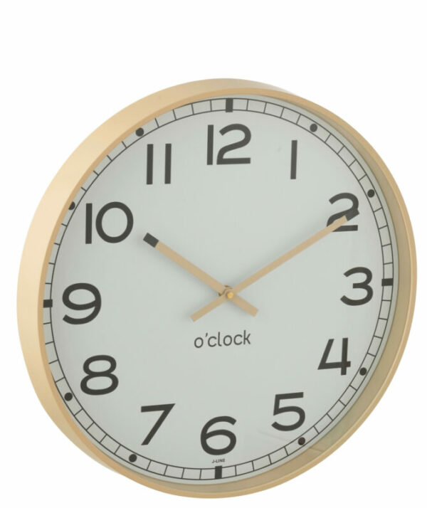Horloge mural beige