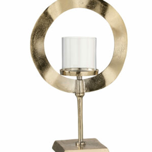 Photophore rond sur pied