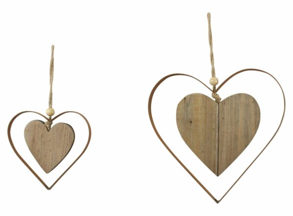 Suspension "coeur en coeur" lot de 2 – Image 2