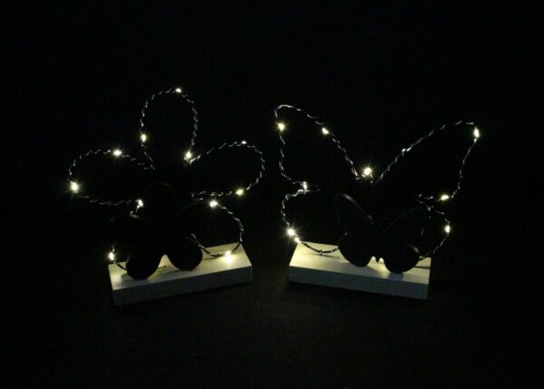 Deco led "papillon et fleur" lot de 2 – Image 2