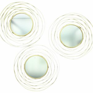 Miroir doré lot de 3