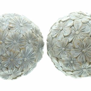 Boule "fleurs" lot de 2