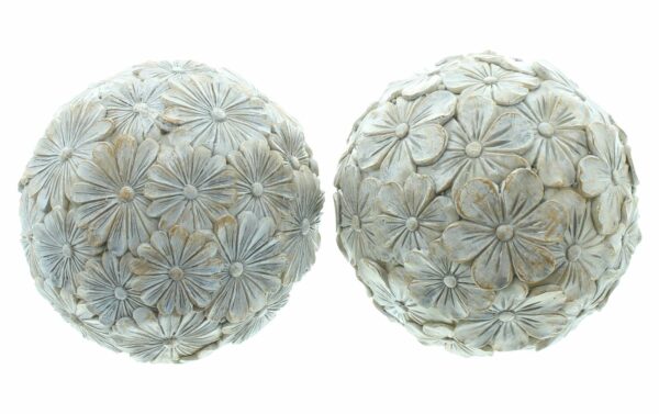 Boule "fleurs" lot de 2