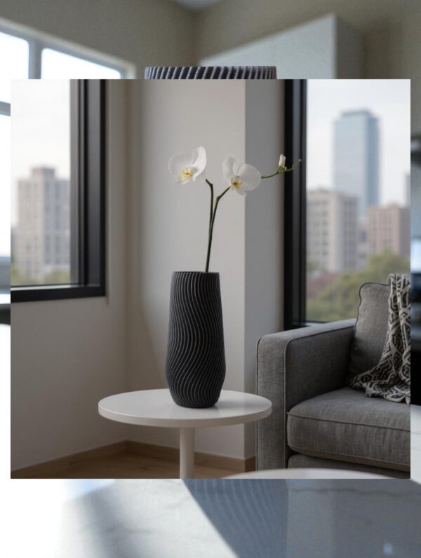 Vase vague noir – Image 2