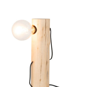 Lampe Silas Bois De Chestnut Naturel
