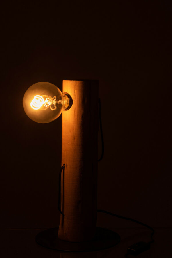 Lampe Silas Bois De Chestnut Naturel – Image 2