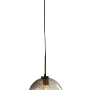 Lampe Boule Pois Verre Gris grand modéle