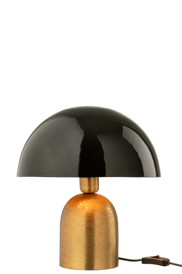 Lampe champignon metal or/noir – Image 5