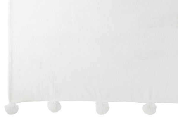 plaid pompon blanc – Image 3