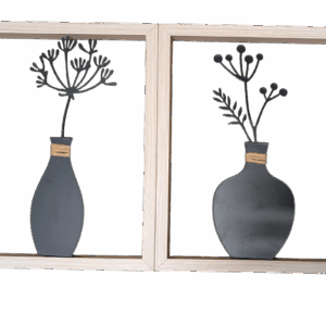 Décoration murale vase lot de 2