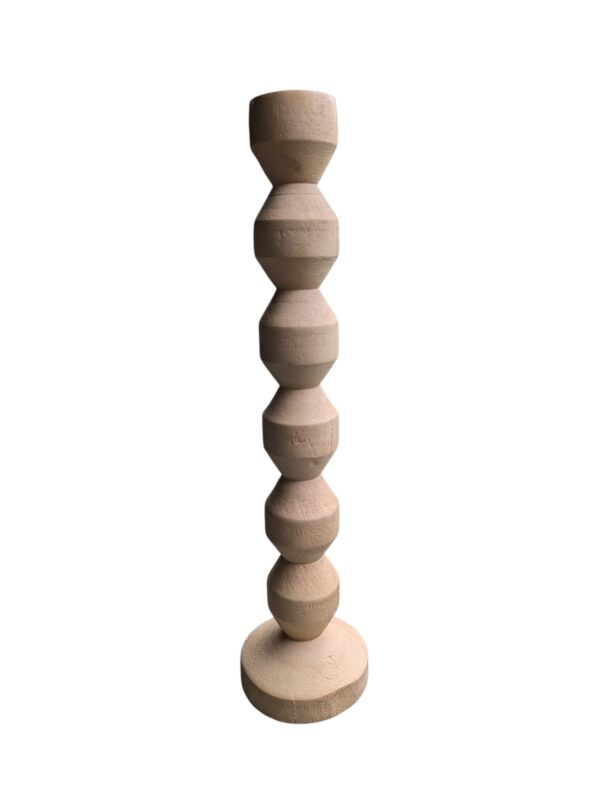Bougeoir en bois – Image 2