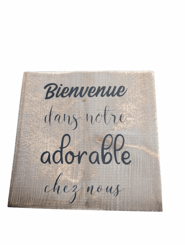 Tableau Mural "Bienvenue"
