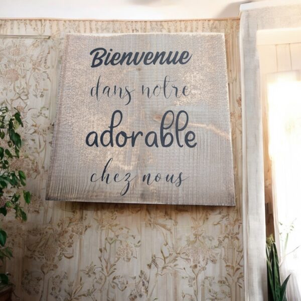 Tableau Mural "Bienvenue" – Image 2