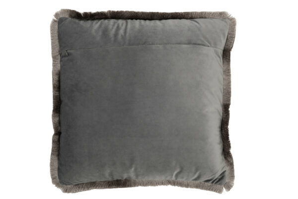 Coussin Alpha Carre Polyester Gris – Image 3