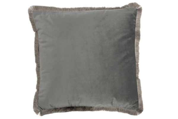 Coussin Alpha Carre Polyester Gris