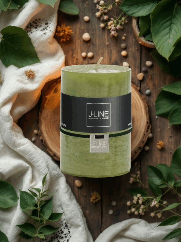 Bougie Cylindre Herbe M – Image 2