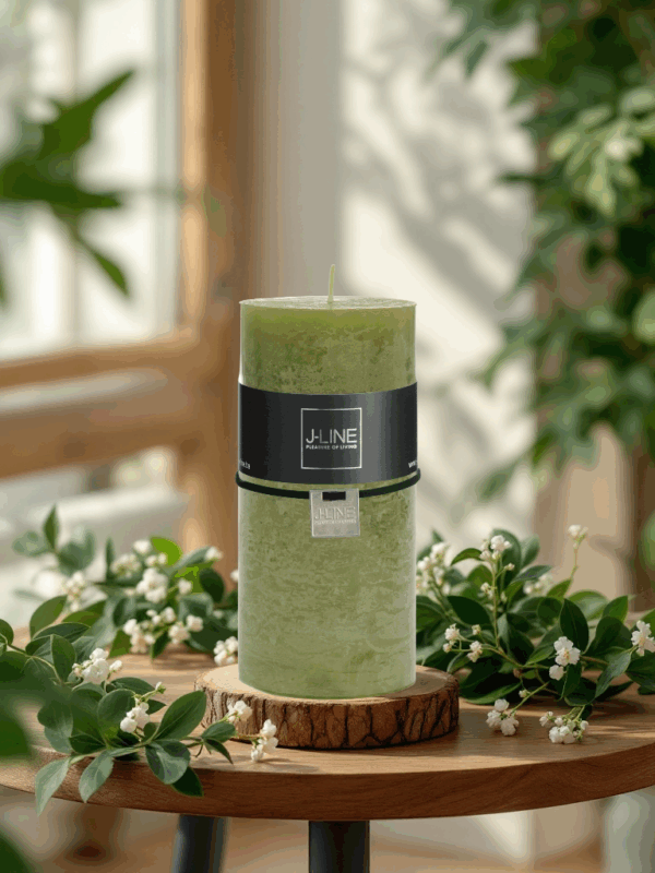 Bougie Cylindre Herbe L – Image 2