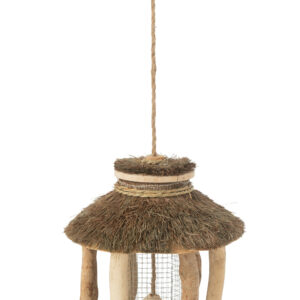 Mangeoire Bois/Herbes Séchées Naturel