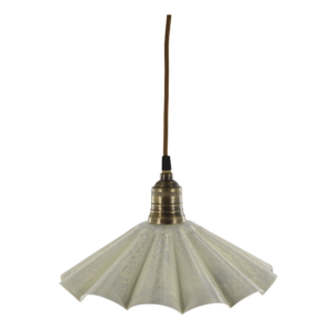 Lunel lampe émail crème