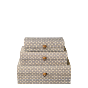 Amilly Boîte rectangle en bambou set de 3