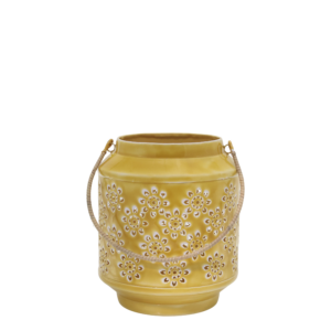 Lanterne avec motif jaune